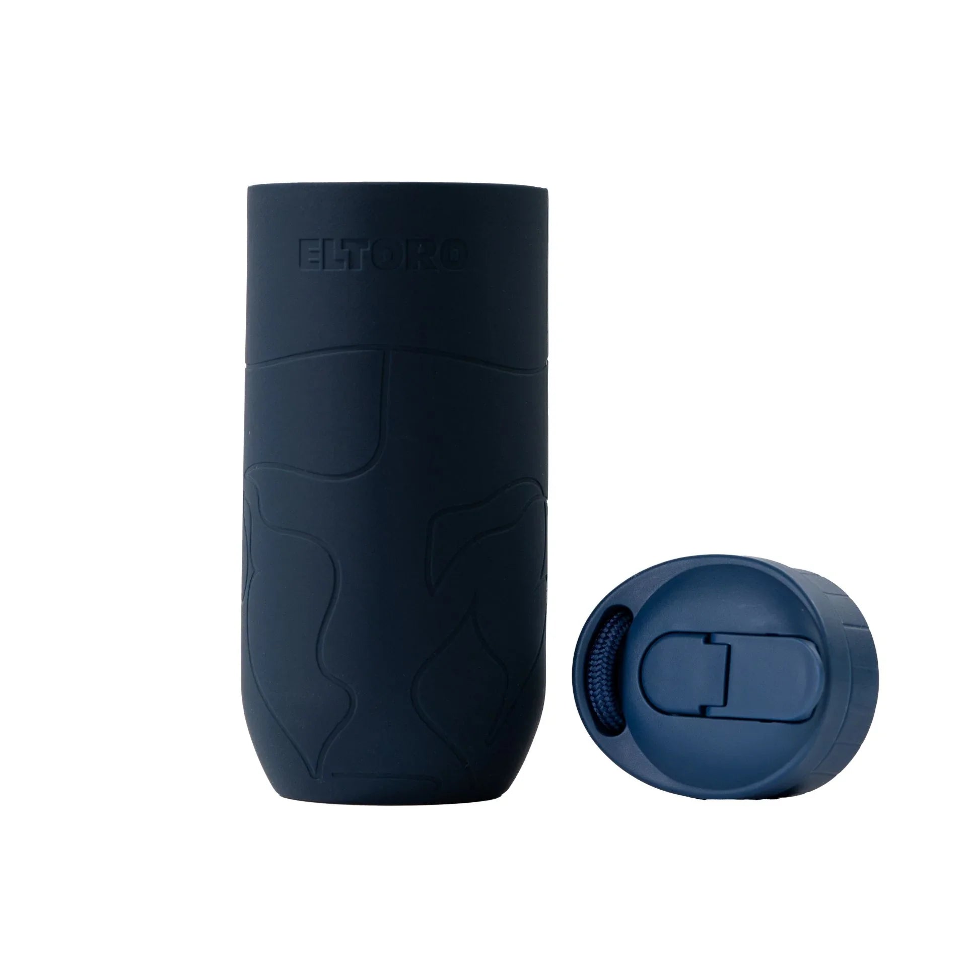Eltoro Bottle Sleeve With Straw Lid - Navy - Tashqila Eltoro Bottle Sleeve With Straw Lid - Navy - Tashqila